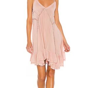 Free people sway with me  trapeze pink dress small